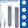 Retractable Gap Dust Cleaner Cleaning Tools with 2 Microfiber Dusting Cloths Long Handle 60inches Washable and Retractable Duster Brush for Cleaning Under Appliances Furniture Couch Fridge - Image 2