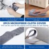 Retractable Gap Dust Cleaner Cleaning Tools with 2 Microfiber Dusting Cloths Long Handle 60inches Washable and Retractable Duster Brush for Cleaning Under Appliances Furniture Couch Fridge - Image 4