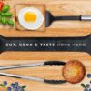 Home Hero 25 Pcs Silicone Spatula Kitchen Utensils Set - Stainless Steel & Nylon Cooking Utensils Set - BPA Free Spatulas Silicone Heat Resistant Kitchen Gadgets Kitchen Essentials (Black) - Image 7
